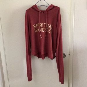 Like new!!! Spiritual Gangster cropped hoodie